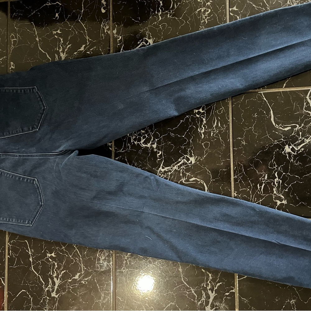 Audrey Mid-Rise Blue Jeggings